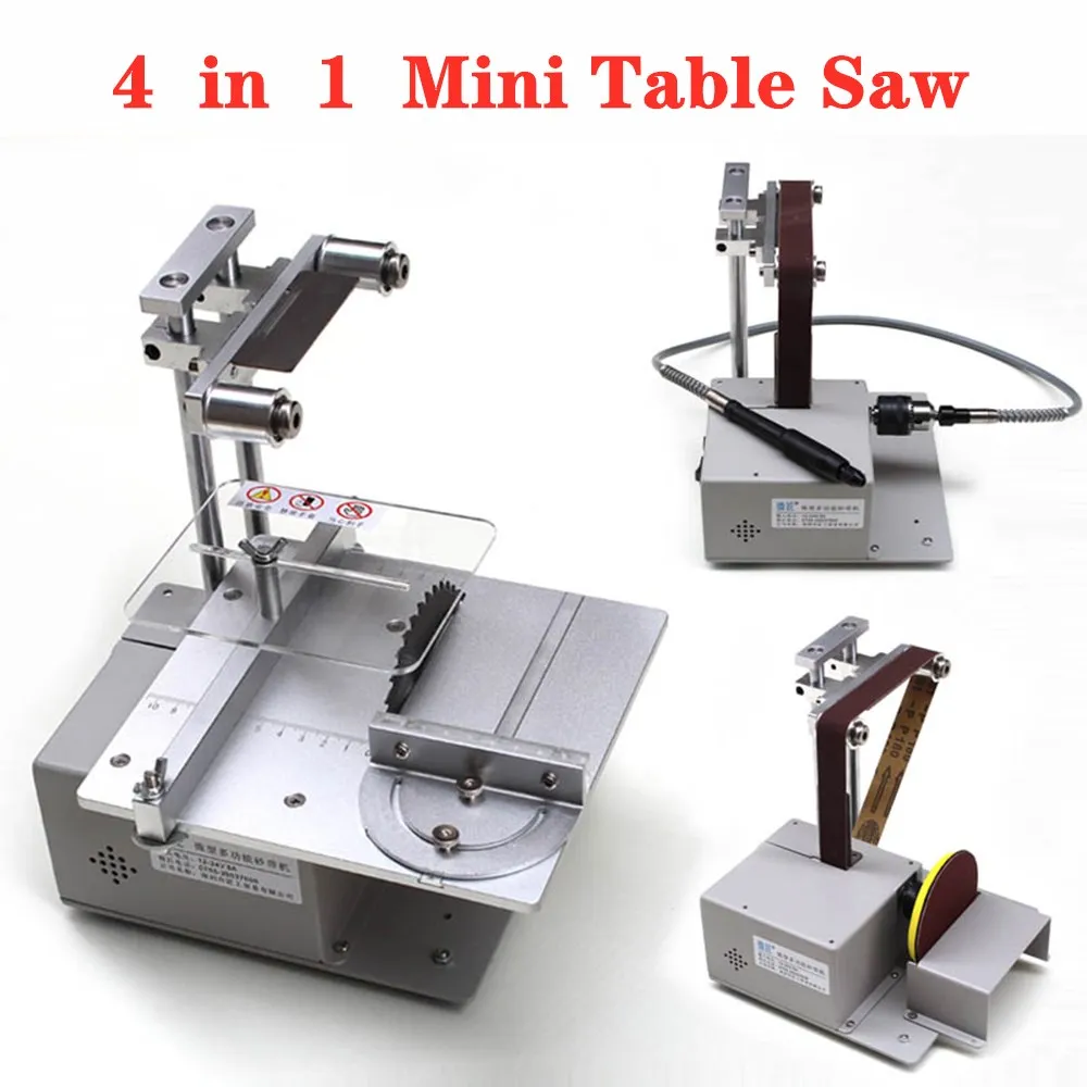 Lixadeira Elétrica Mini Ponceuse Multi-função Máquina de Corte Serra de Mesa Faça Você Mesmo Carpintaria Desktop Lixar Máquina de Moer
