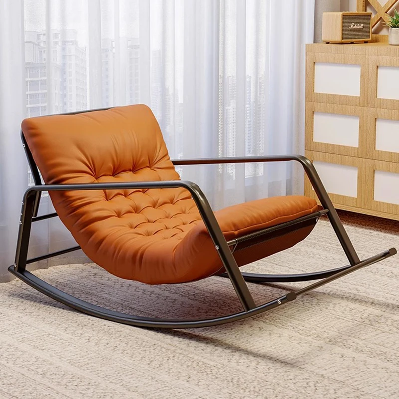 

Orange Back Rest Chairs, Luxury Minimalist Nook, Indoor Living Room Relax Chair, European Hotel Armchair, Lounge Furniture