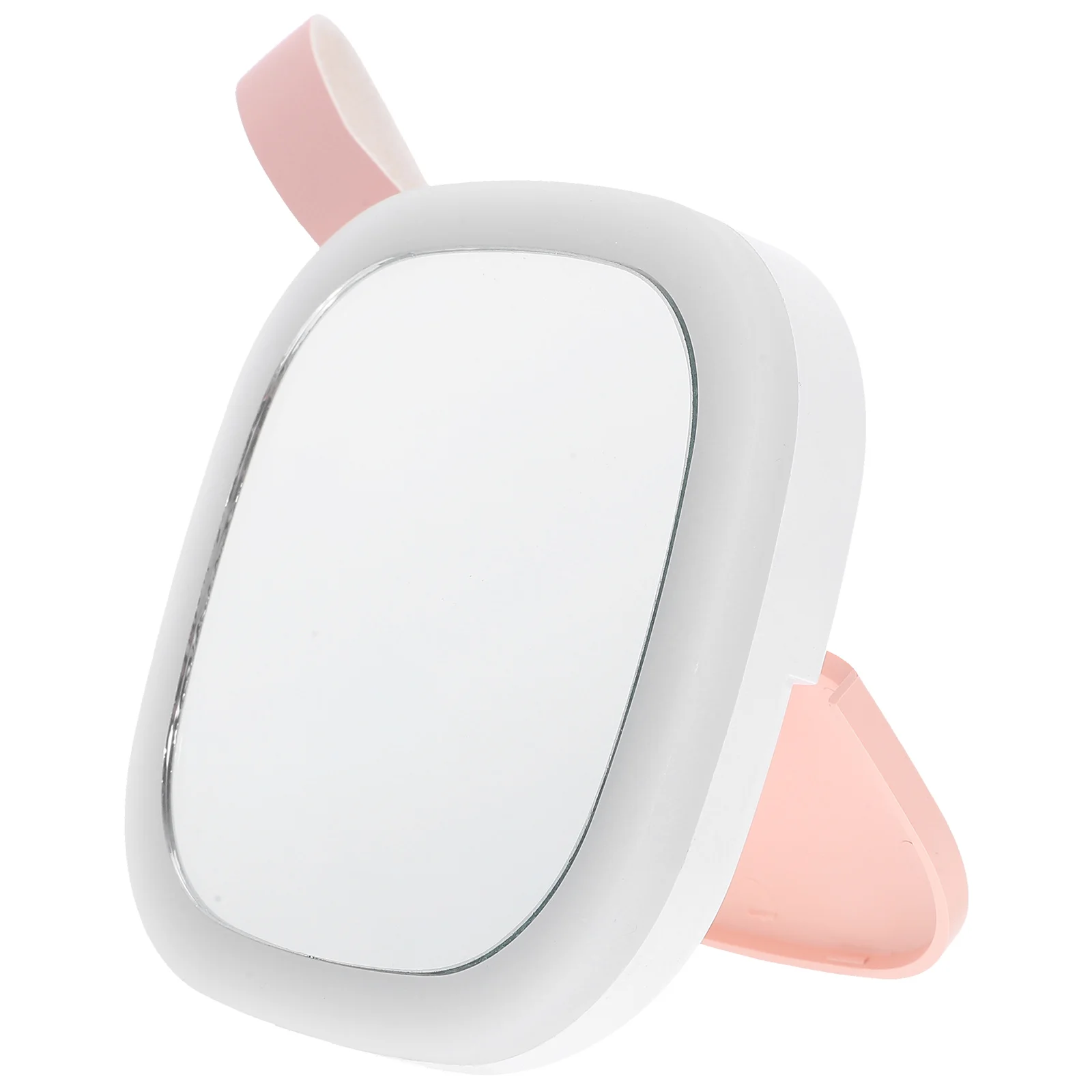 LED Makeup Mirror Handheld Compact Light Rechargeable Travel Vanity Night Small Brightness Adjustable Portable Folding Mirrors