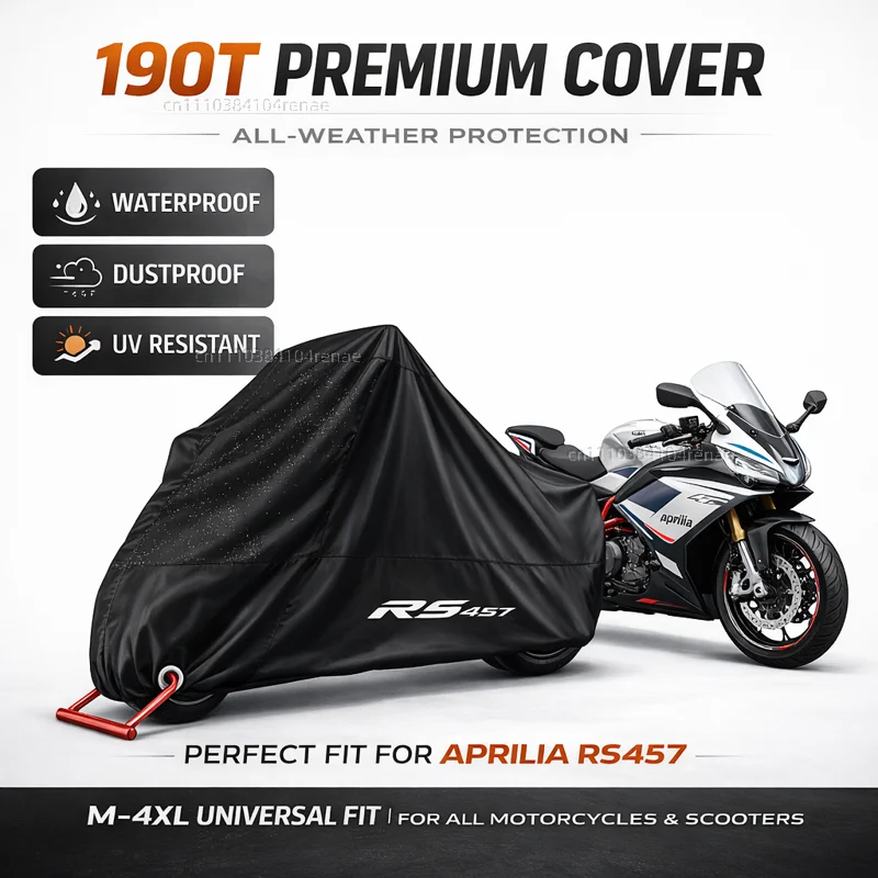 

Чехол для мотоцикла Aprilia RS457 RS660 RSV4 Tuono 660 RS 457 2024 2025 190T, водонепроницаемый, пылезащитный, с защитой от ультрафиолета, всесезонный
