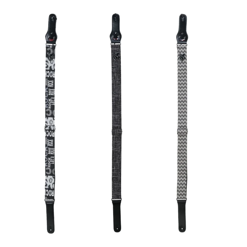 

Хлопчатобумажный дышащий кожаный ремешок с концами для бас-гитары, электрической и акустической гитары