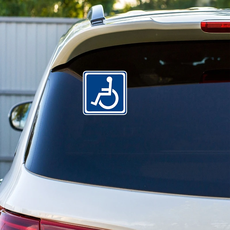 Car Stickers Decor Motorcycle Decals Disabled Sign Decorative Accessories Creative Sunscreen Waterproof