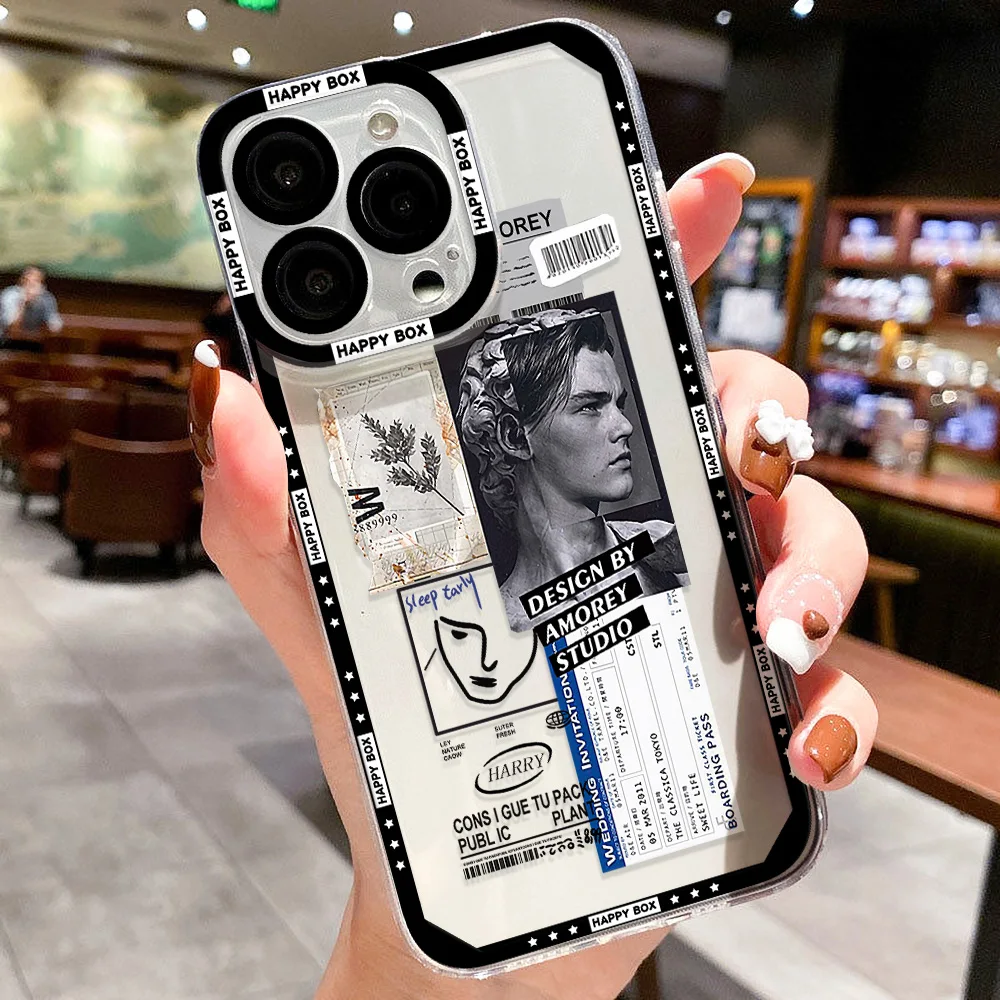 Trendy Hip Hop For iPhone 16 ProMax Phone Case iPhone 14 15 13 ProMax 11 13 12 Mini Pro XsMax 7 8 Plus SE Full Cove Soft Case