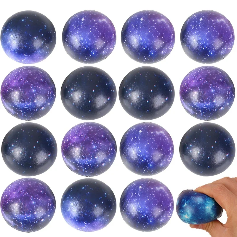 Galaxy Stress Balls Stress Relief Slow Rebound Foam Balls Sensory Toys for Kids and Adults Calming Fiddet Toys
