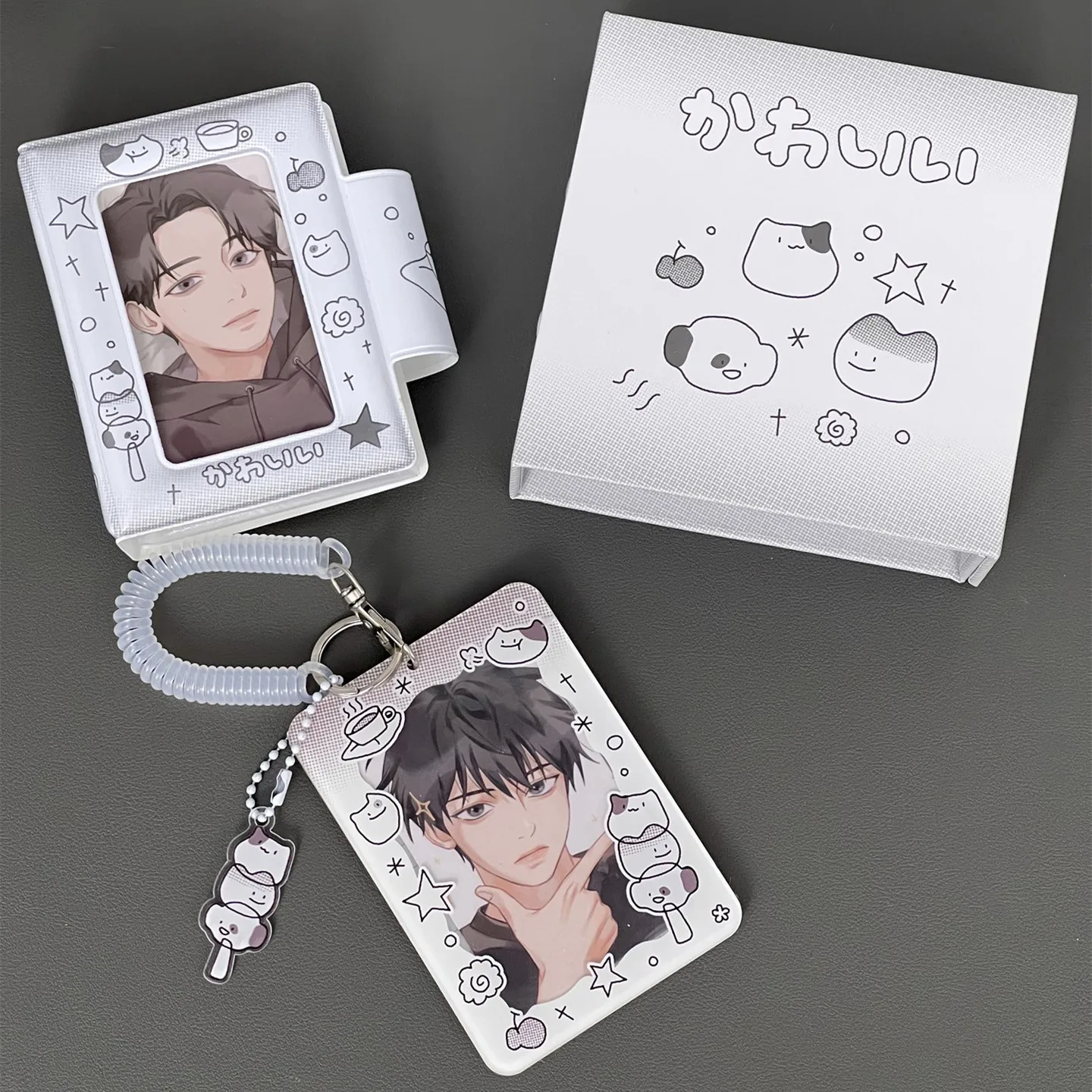 Imagem -04 - Produto Chegou: Porta-cartões Acrílico Fofinho de Animais Preto e Branco Kawaii de Polegadas para Kpop Photocard Cartão de Crédito Identidade Cartão Bancário e Exibição de Foto Novo