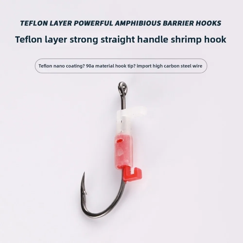 5 stücke Edelstahl Leucht Köder Feste Halter Set Anti-verwirrung Scharfe Stacheldraht Leuchtende Live Garnelen Haken Anti Slip Kein Aushaken