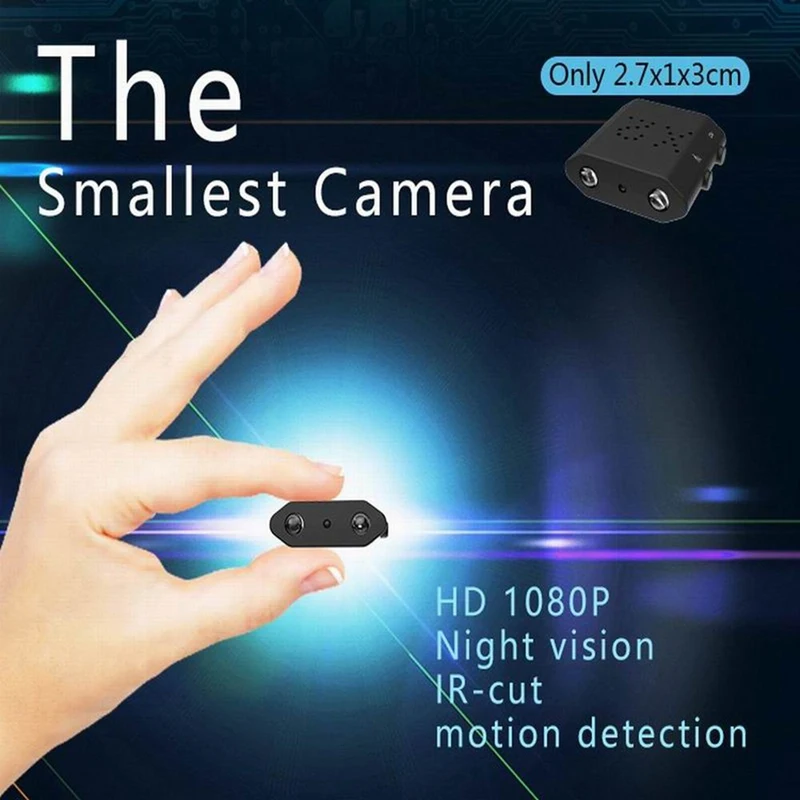 1080P HD Mini Camera Bewegingsdetectie DV Video Recorder IR-CUT Nachtzicht Kleine Camcorders Loop Recording Espiar Cam