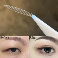 Cinta adhesiva Invisible para párpados, malla de encaje Natural de doble pliegue, raya de párpado Beige, herramienta de maquillaje de ojos adhesiva profesional transpirable