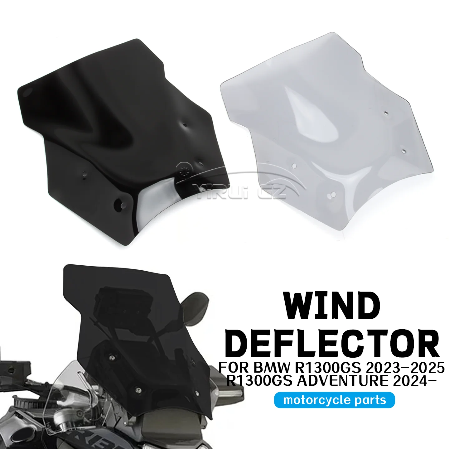 

Новое лобовое стекло мотоцикла R1300 GS, аксессуары, лобовое стекло для BMW R1300GS 2023-2025/R1300 GS ADVENTURE 2024-модифицированное лобовое стекло