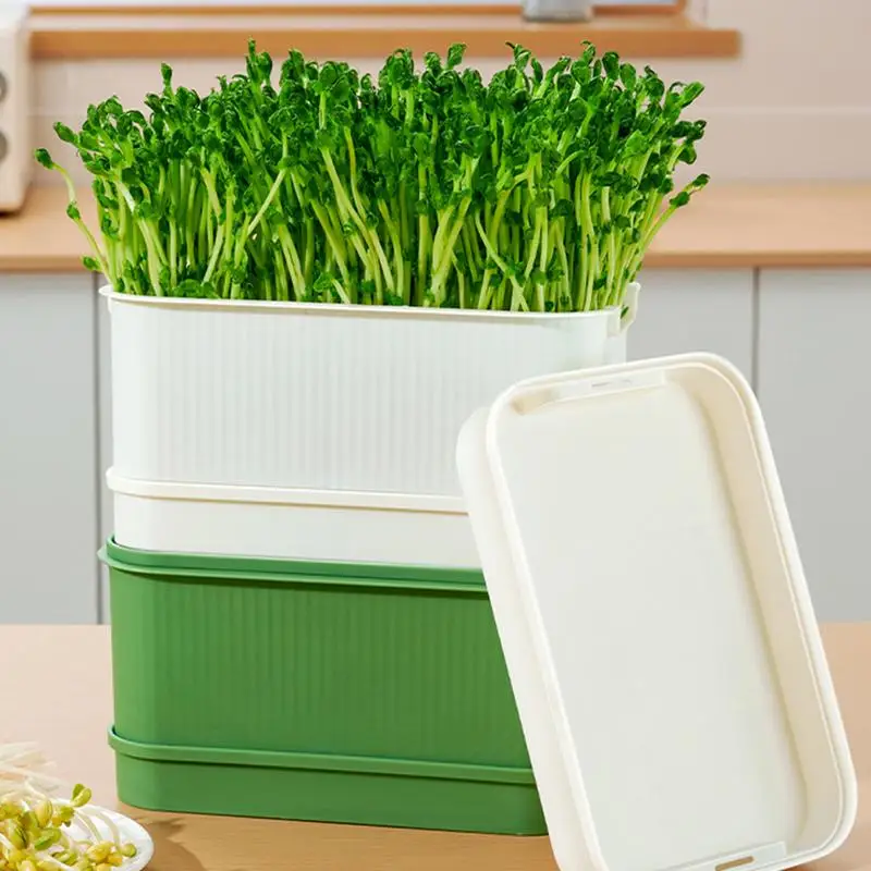 Germination Tray For Sprouts Hydroponic Tray Environmentally Friendly Soilless Cultivation Container Mung Bean Sprout Planting