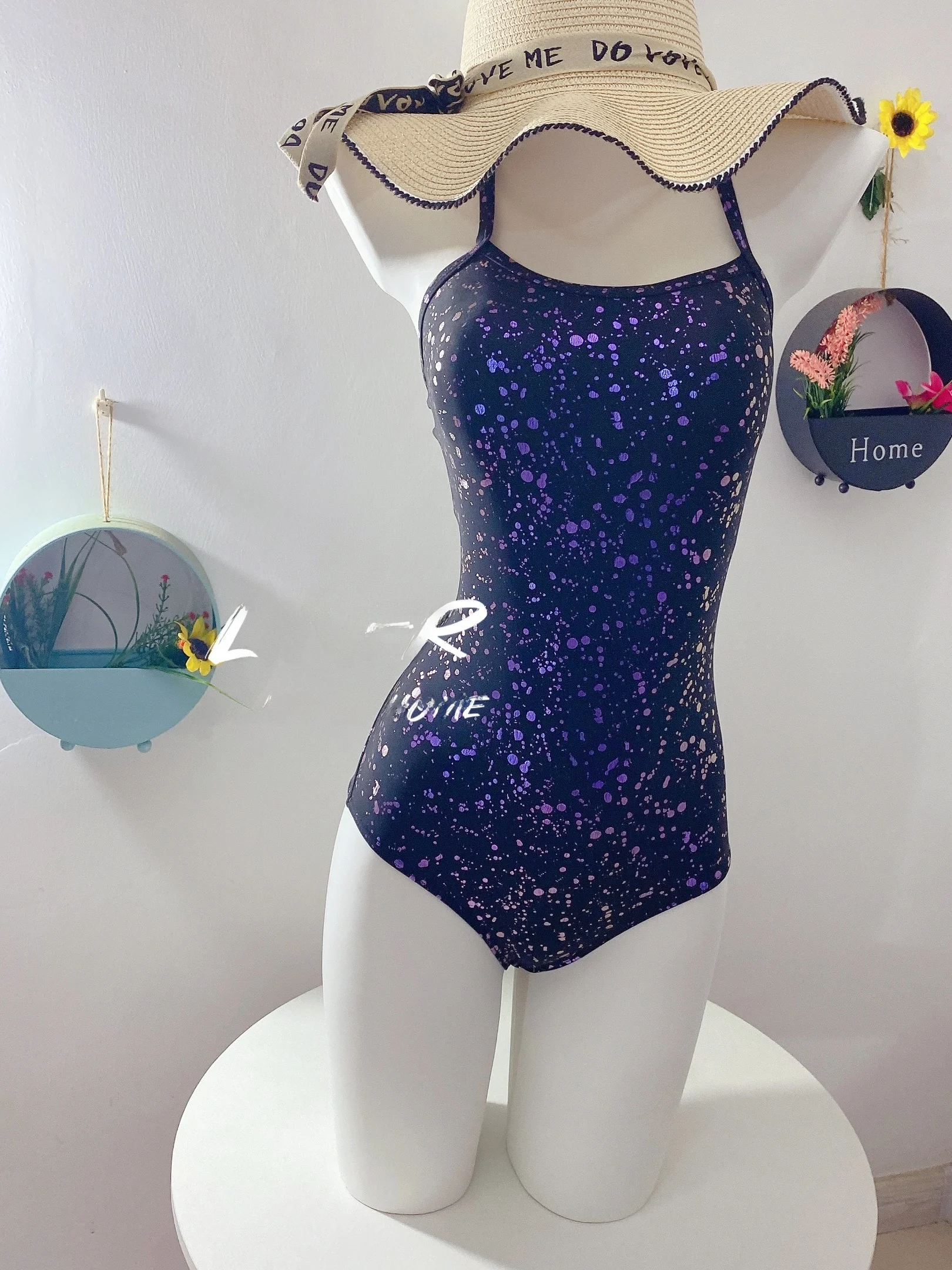 Traje de Baño de Una Pieza, Triangular, para Mujer, de Cetición, Colorido, con Estampado de s, Reductor, Disimula ...