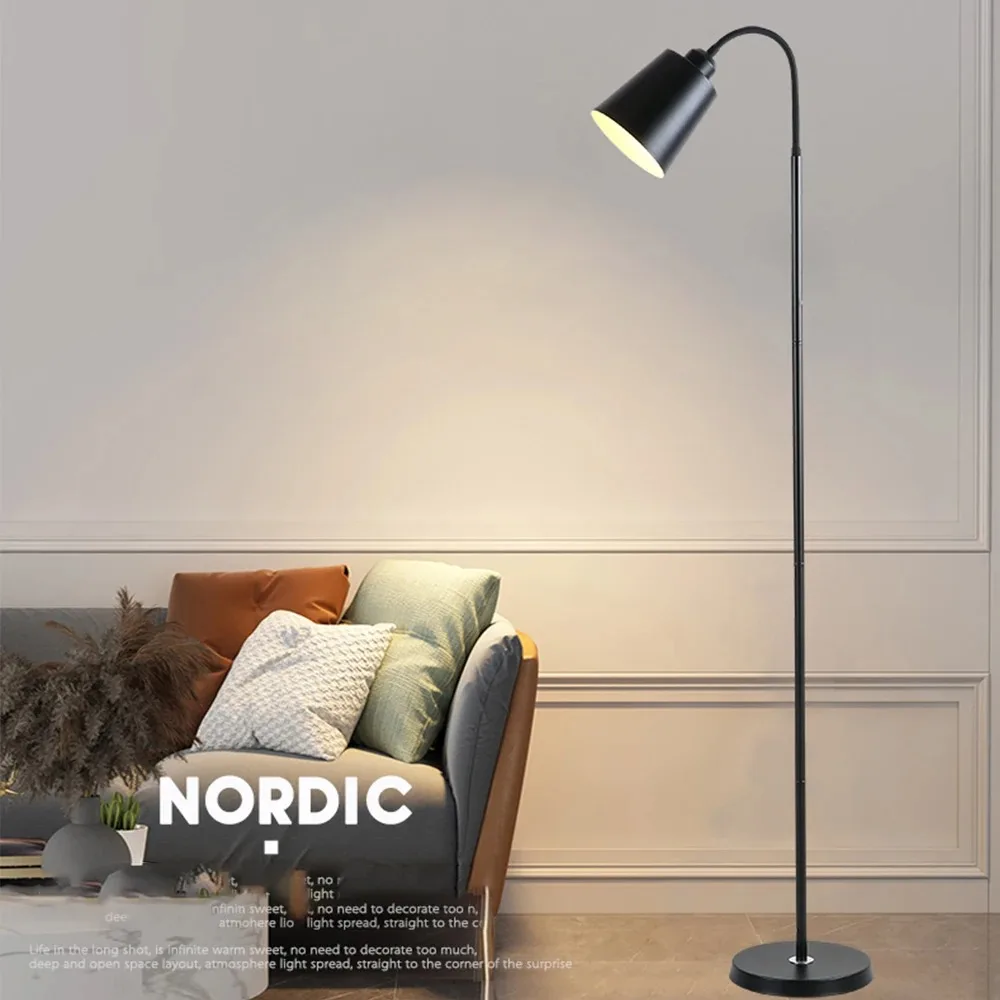 

Modern Floor Lamp Sofa Floor Lights Living Room Bedroom Study Adjustable Goose Neck Led Indoor Decoration Standing Floor Lamp