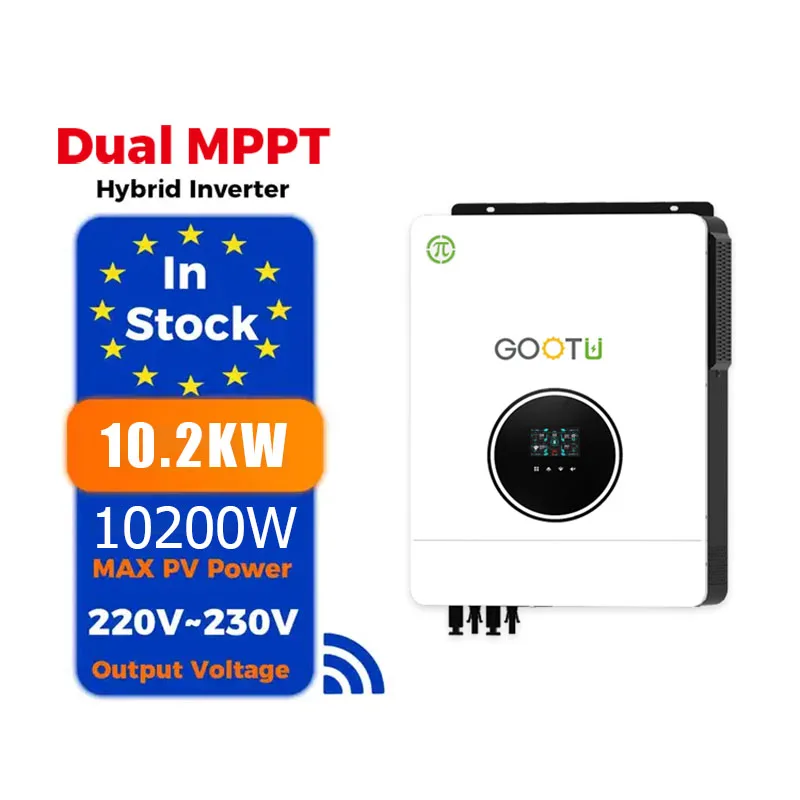 4.2KW 6.2KW 10.2KW Hybrid Solar Inverter with MPPT 450VDC Dual Output 48V 120A Solar Charger 220/230/240V  Inverter Dual MPPT