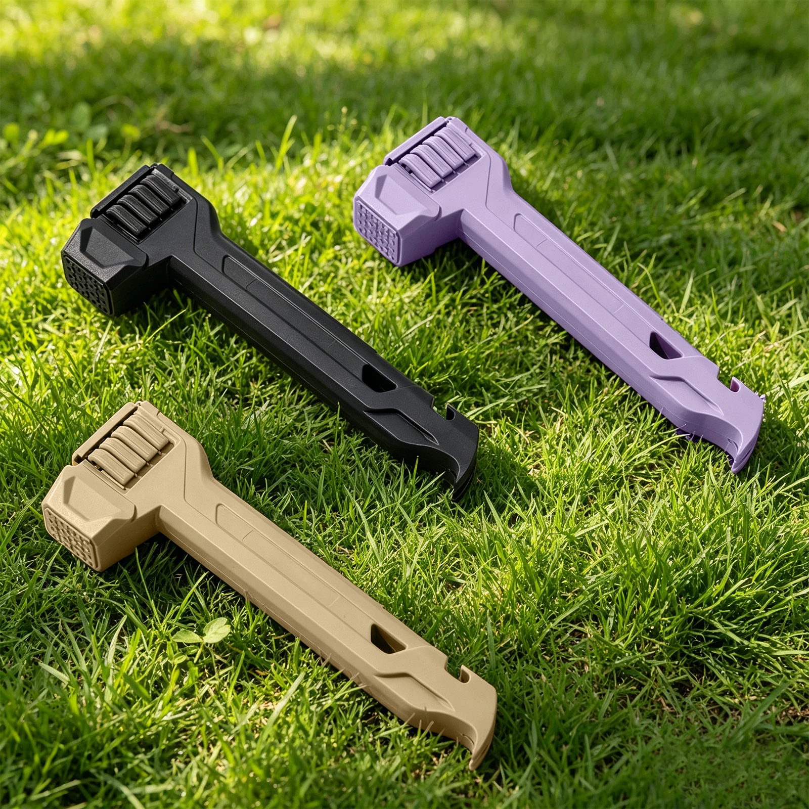 

Ultralight Portable Hammer with 8 Steel Stake Multi-Functional Tent Hammer for Camping Stakes Tent Pegs Nail Spike Garden