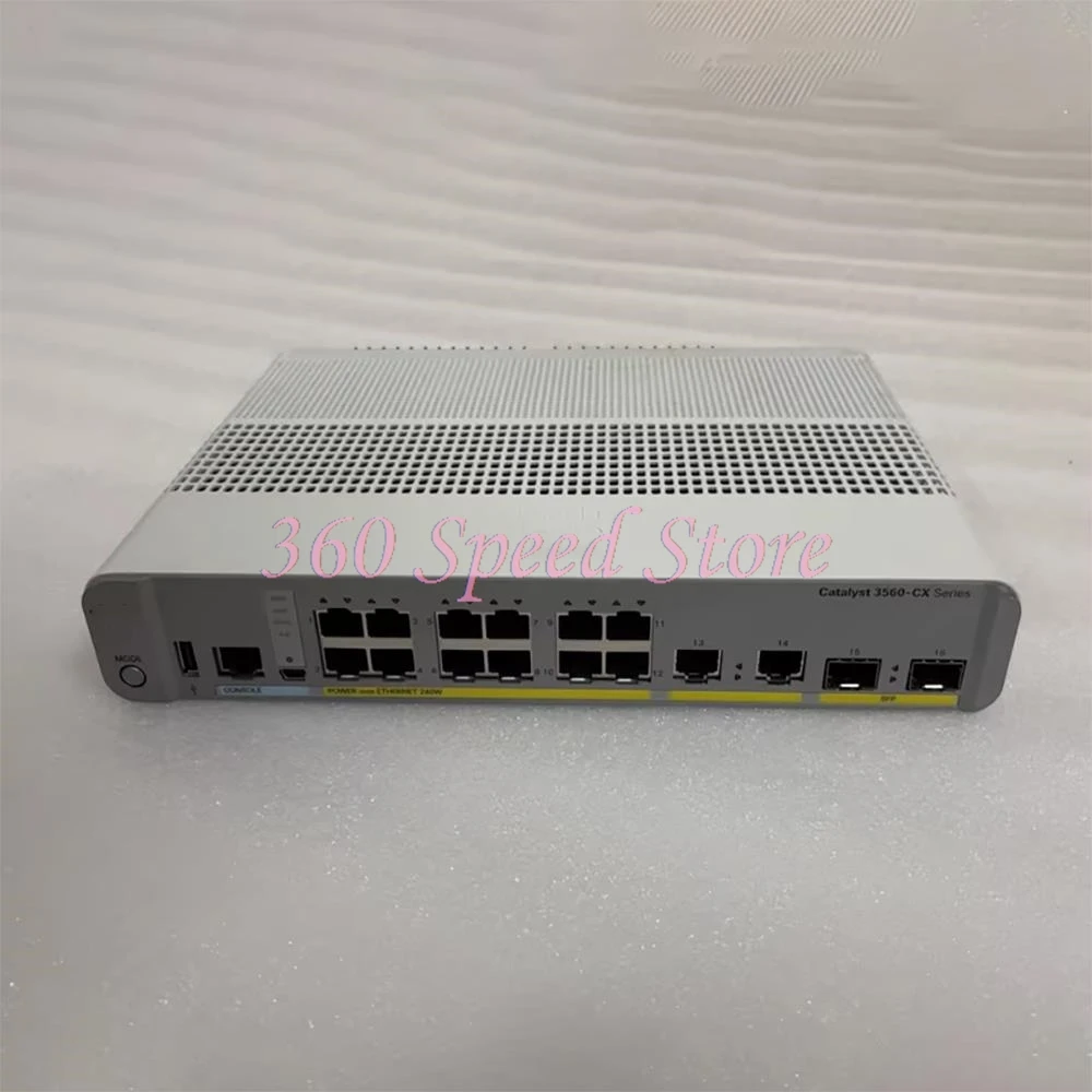 WS-C3560CX-12PC-S 12 Port Gigabit POE Power Supply 2-port SFP Optical Port Network Switch
