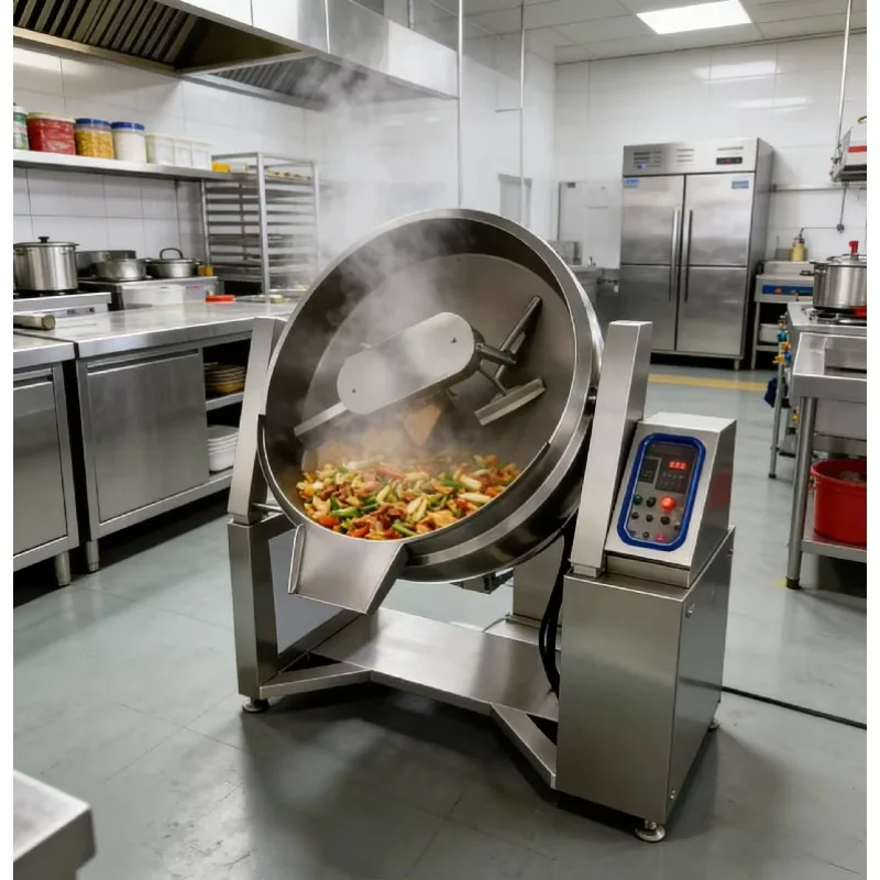 Food Grade Jacketed Steam Kettle With Agitator Large Capacity For Confectionery And Sauce Industry