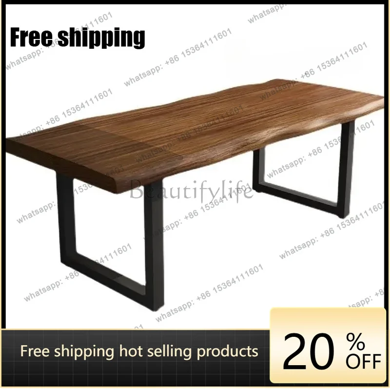 zj. Nordic Large Board Solid Wood Desk Desktop Computer Desk Simple Writing Workbench