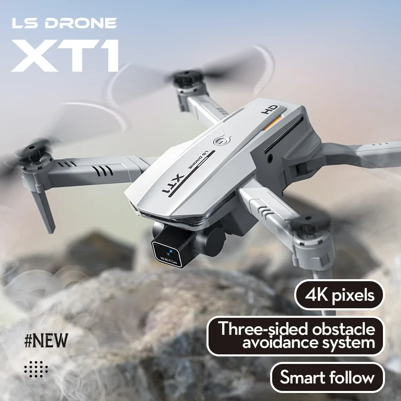 The New Xt1 Mini Drone 4k Professional Hd Camera Three-sided Obstacle Avoidance Four-rotor Remote Control Helicopter Toys Gifts