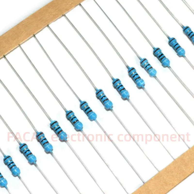 

100pcs/LOT ohm 0.5W 1% Metal film resistor New original 0.1R-1M 1R 1K 5.1R 10R 20R 30R 39R 51R 100R 200R 300R 2K 3K 10K 100K 1M