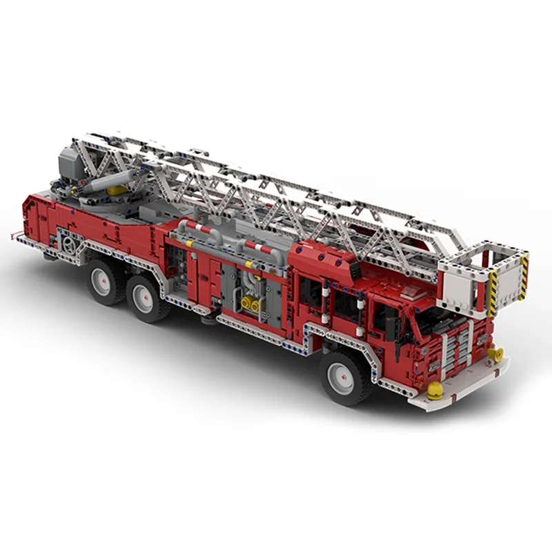 3502 stücke MOC Feuerwehrauto Technische Modell Bausteine Bau Montieren Weihnachten Geschenke Kreative Spielzeug Idee Ziegel Geburtstag
