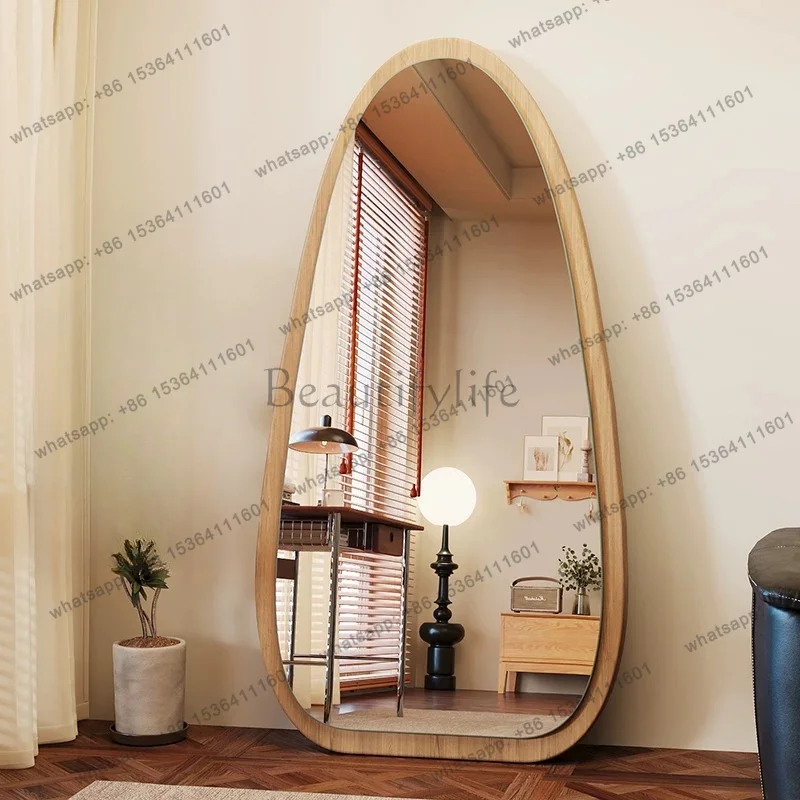 LSModern Vintage Mirror Girls Aesthetic Korean Style Nordic Full Body Mirror Decoration Living  Spiegel Wand Home Decorations