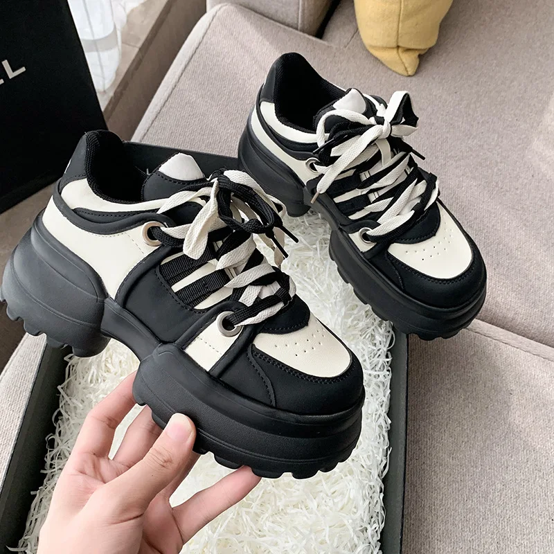 2024 Hot Sales Big Head Ugly Cute Thick Soled Bread Female Female Niche Design Cake Thick Soled All Casual Shoes