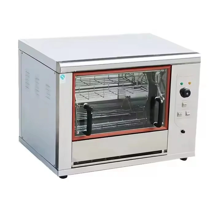 

Commercial Stainless Steel Desktop Oven Industrial Automatic Rotary Hot Air Circulation Roasted Chicken Bakery Equipment