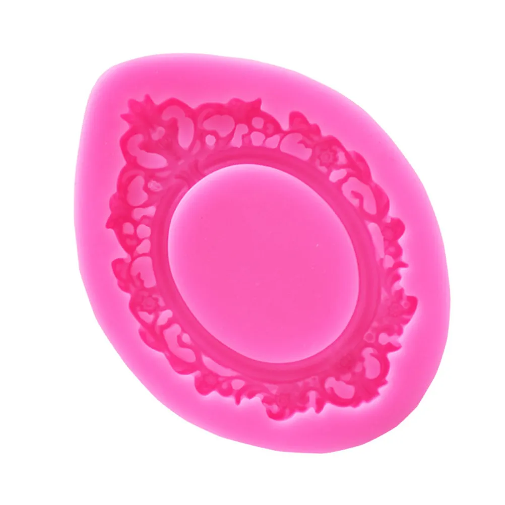 Premium Silicone Photo Frame Mold for Fondant Cake Chocolate Candy Ice Cube Jelly DIY Baking Decorative Relief Texture Bakeware