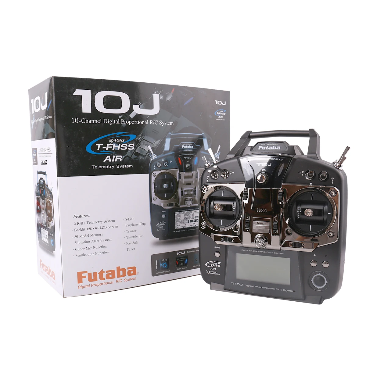 Original Futaba T10J 10J with R3008SB Receive 10 Channel 2.4GHz Radio System for RC Helicopt for R/C Model