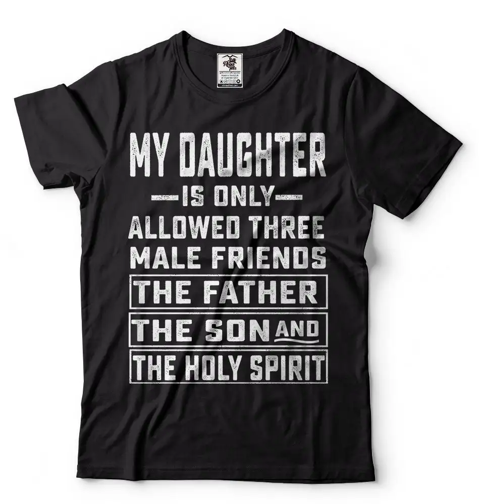 Fathers Day T Shirt Mens Funny For Father From Daughter Funniest Father'S Christian Humor Tee