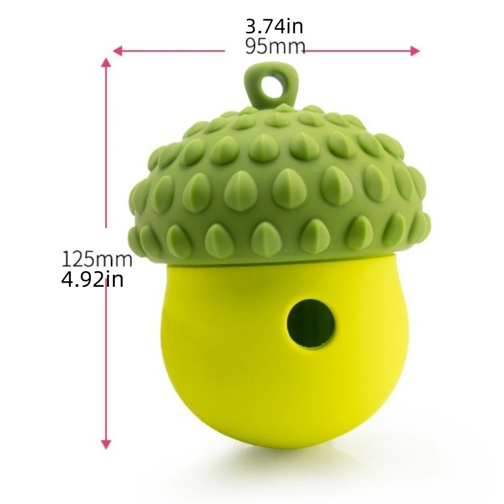 Interactive Dog Toys Chew Balls Durable Food Dispensing Treat Dispensing Ball Silicone Teeth Cleaning Puppy Teething Toys