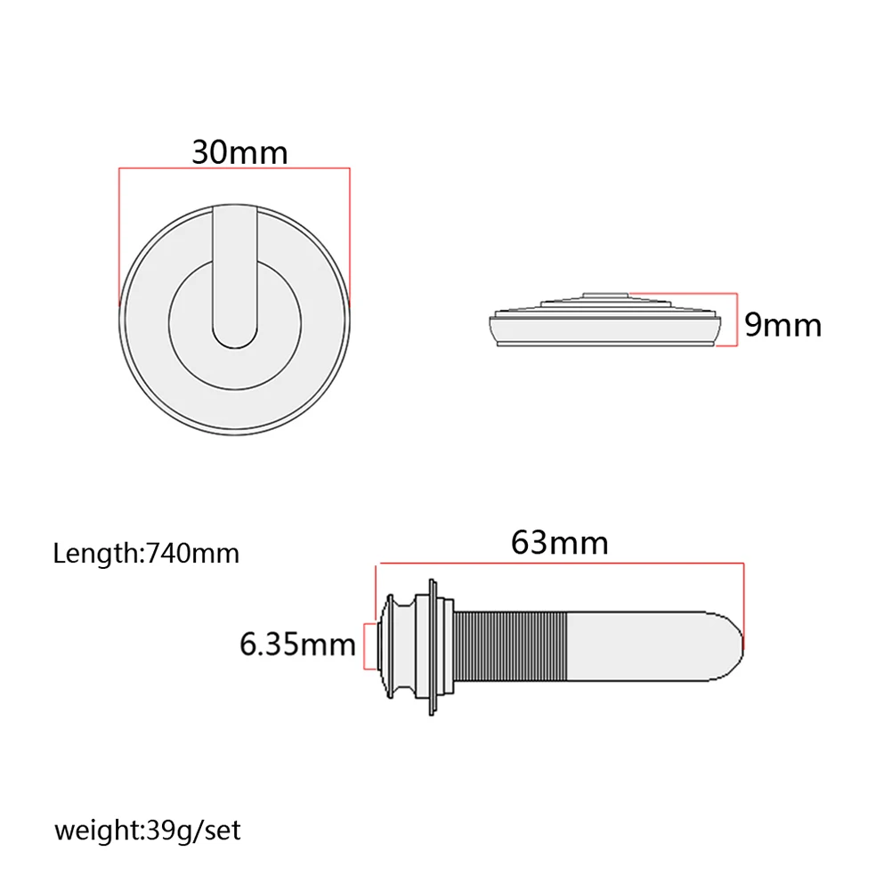 

1 set 1 Set Pickup Black High Quality Endpin Jack Preamp Fully Shielded Low Noise Durable Acoustic Guitar Parts Replacement For