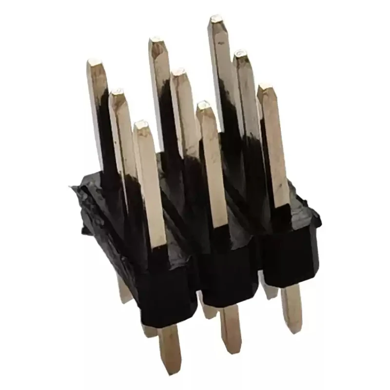 

10pcs 2.54mm 3*3P/4/5/6-3X40P Triple Row Vertical DIP Straight 180D L11.6mm Rohs Gold PCB Male Pin Header Connector