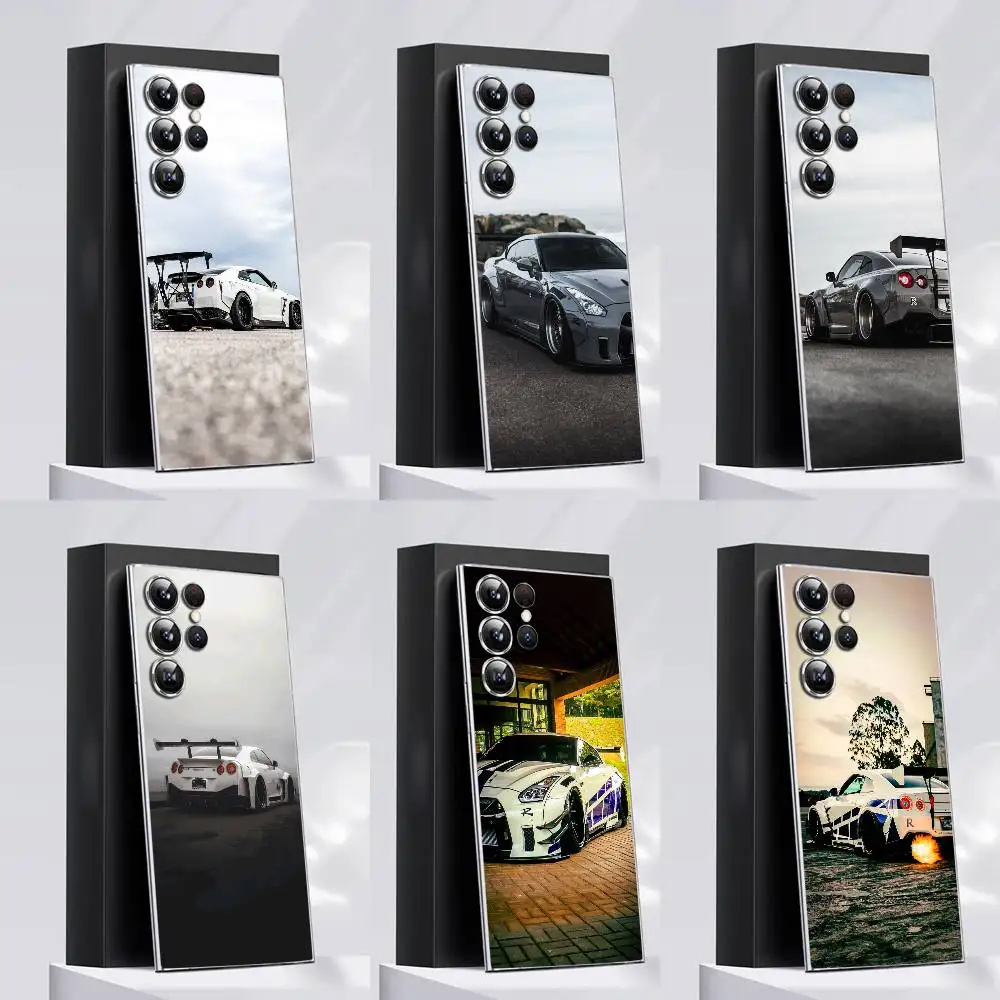 

Sport Car G-GTR Japan Phone Case For Samsung S24,30,21,22,23,20 FE,lite,PIus,Ultra,5G,Note,9,10 Transparent Cover