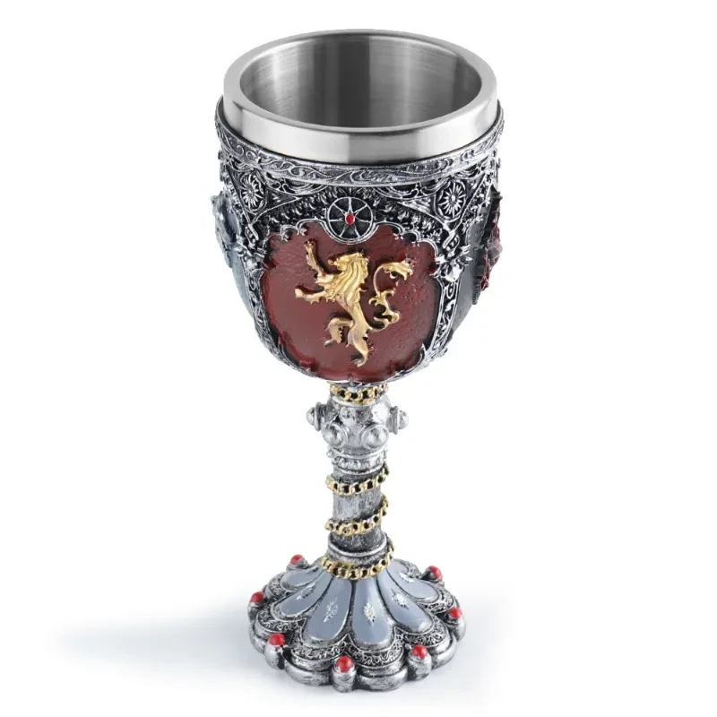 

Mini Beer Mug Iron Throne Sword Wine Glass Stainless Steel & Resin Cups and Mugs Goblet Drinkware Gift