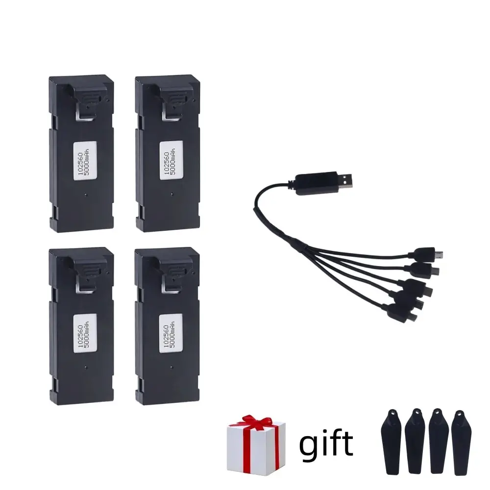 Upgrade 5000mAh E88 Batterij 3.7V Batterij Voor E88 E88PRO E99 E525 P1 K3 P10 A13 S98 RC Drone RC quadcopter Onderdelen Batterij - afbeelding 1