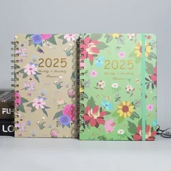 Notebook Agenda 2025 Daily Agenda Time Plan Weekly Planner Pagination Account Student Time Record Book Work Notes Office Notepad