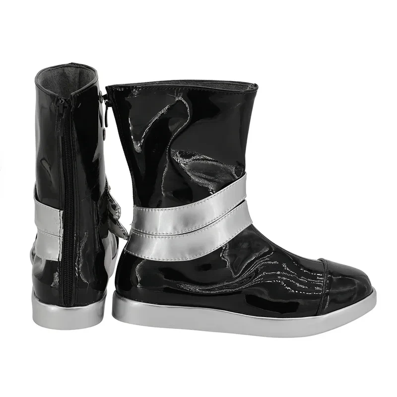 

Custom Game Arknights Saria Boots Black Leather Shoes Any Size , Boys And Girls Halloween Cosplay FD1;6