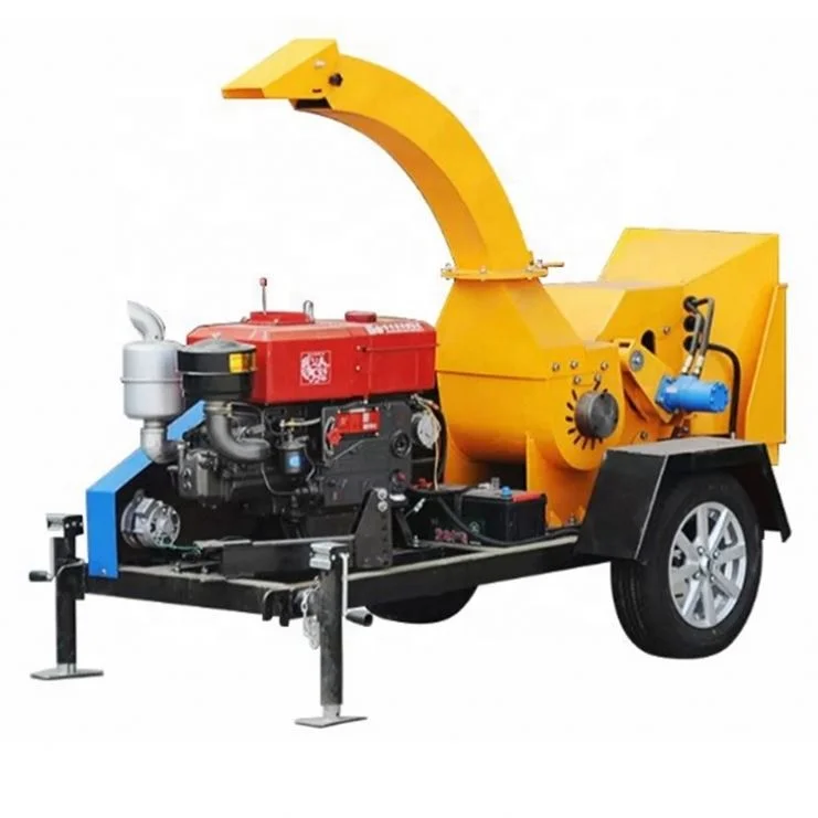 

Machine Chipper 10Hp Engine Wood Crusher Into Sawdust Factory Supply