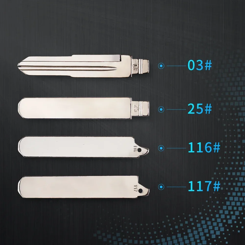 

03 # 25 # 116 # 117 # Заготовка лезвия ключа автомобиля для Honda Accord Fit Odyssey CRIDER 2014, складной откидной ключ KD VVDI JMD, замена