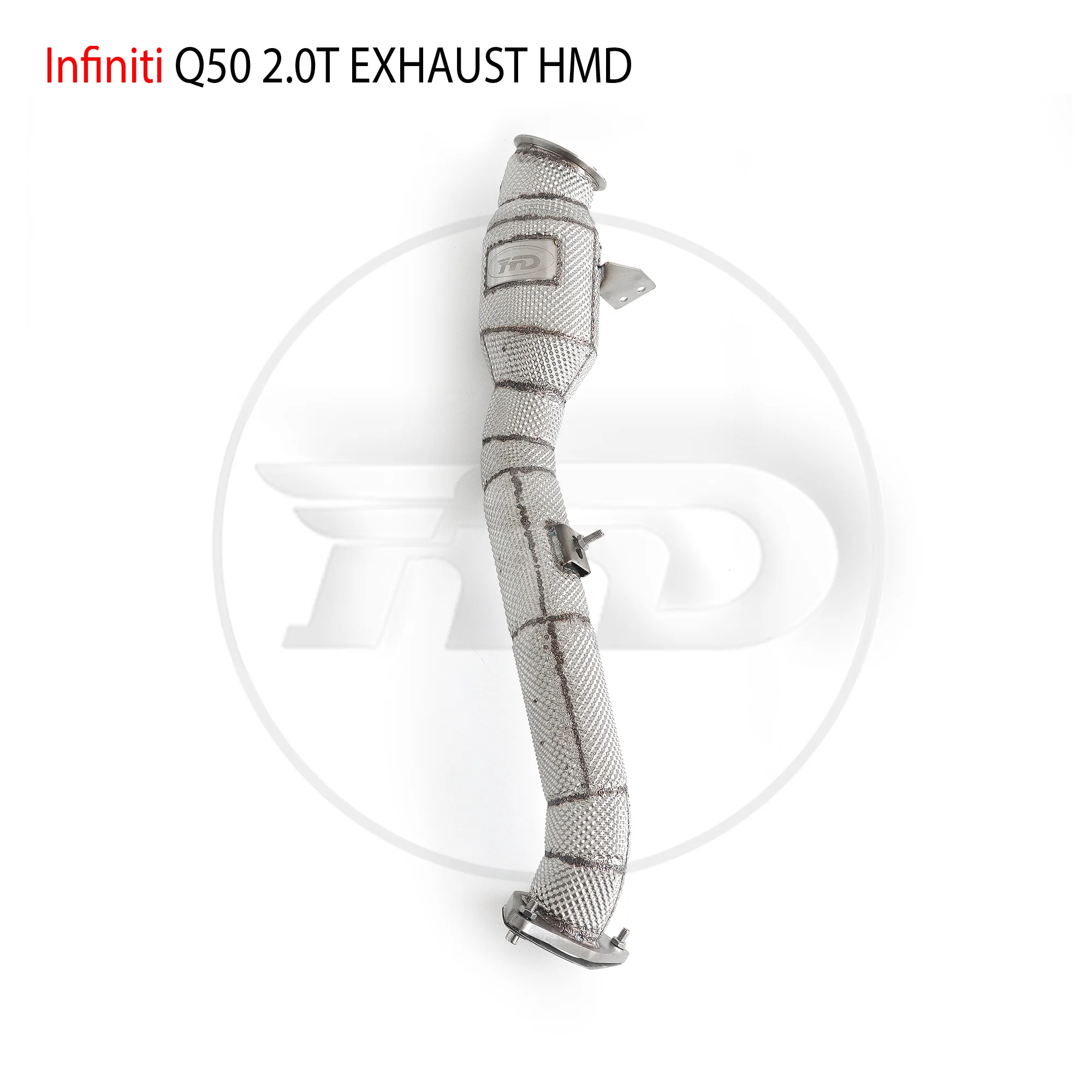 HMD Exhaust System High Flow Performance Downpipe for Infiniti Q50 2.0T Catalytic Converter Without Cat Pipe