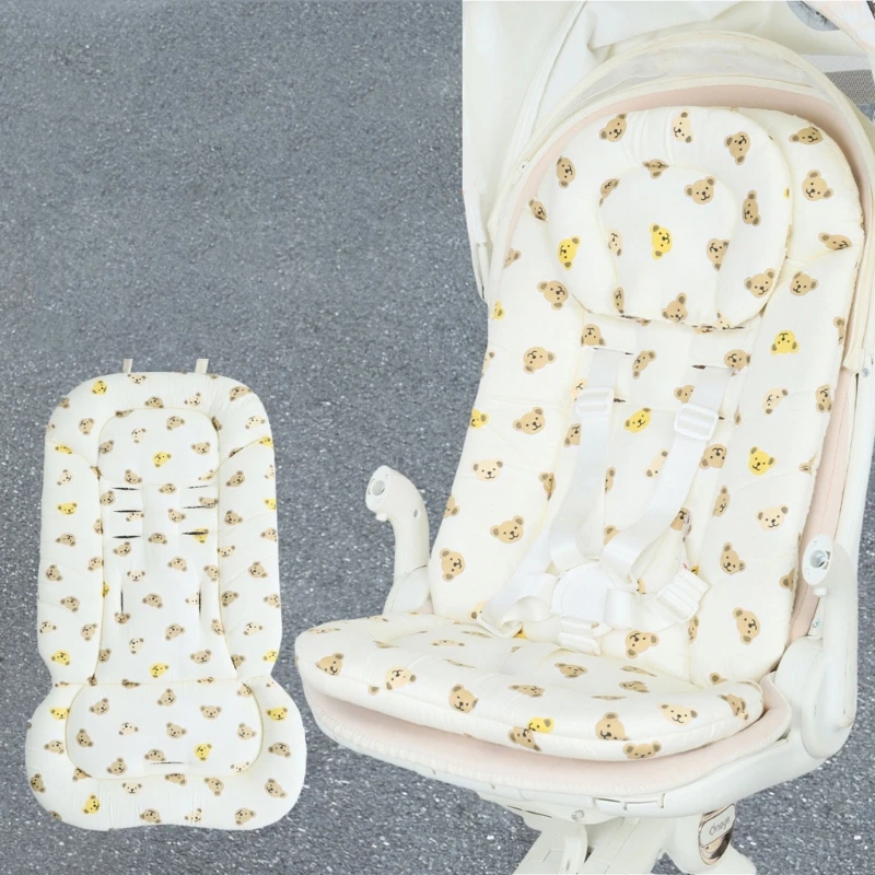 J15U Дышащая подушка сиденья для детской коляски, мягкая подушка для детской коляски, дизайн, пригодный для машинной стирки
