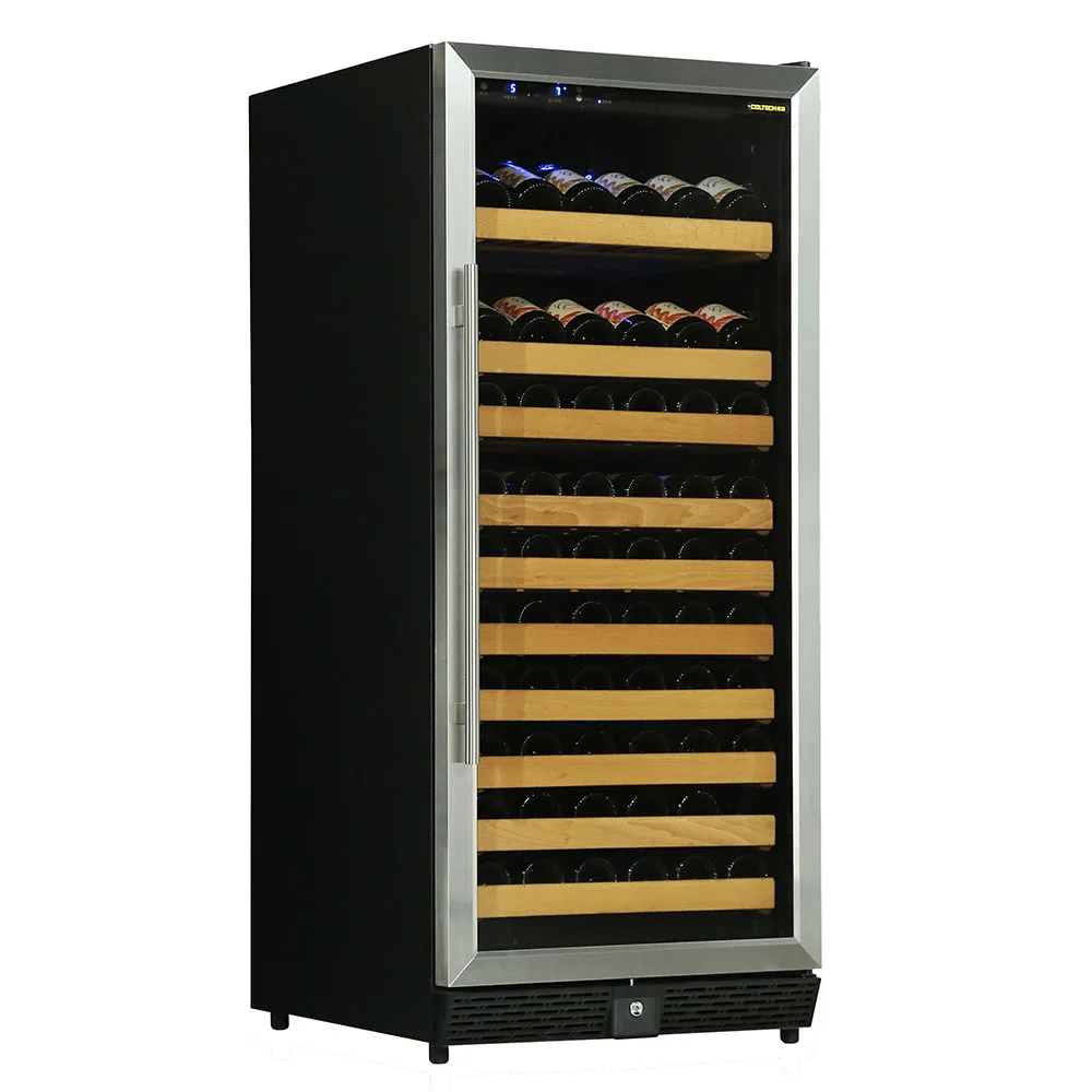 large wine display cabinet built in wine cooler fridge