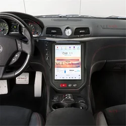 Leitor multimídia rádio do carro 13 Android com navegação GPS, Carplay sem fio, tela Tesla, Maserati GranTurismo GT 2007-2017