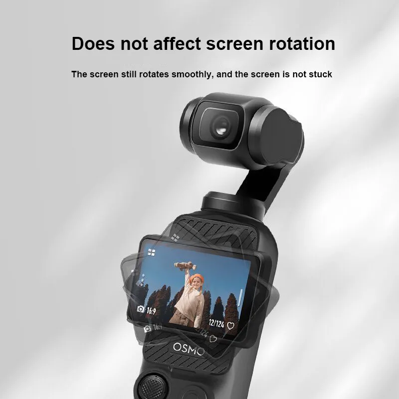 غطاء حماية من السيليكون للجسم والشاشة من PyroGraphy OSMO Pocket3، صديق للبشرة، ملمس سهل التركيب لـ DJI OSMO Pocket3