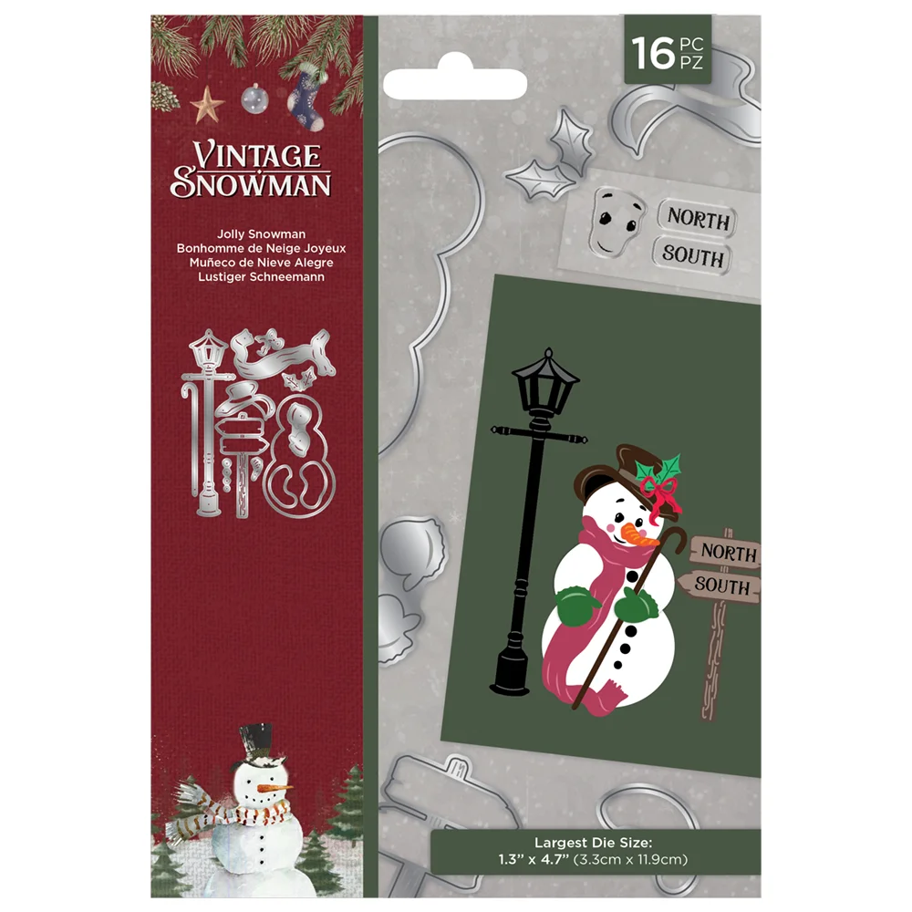 Troqueles de corte de Metal de diosa de la suerte, Snowman Jolly, álbum de fotos de álbum de recortes Diy, artesanía de tarjetas de papel en relieve
