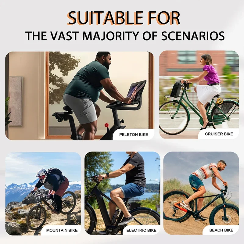 BUCKLOS Fahrrad-Sattel, verbreitert und verdickt, übergroßer ergonomischer Fahrradsitz, weich, komfortabel, stoßdämpfend. – Detail 7