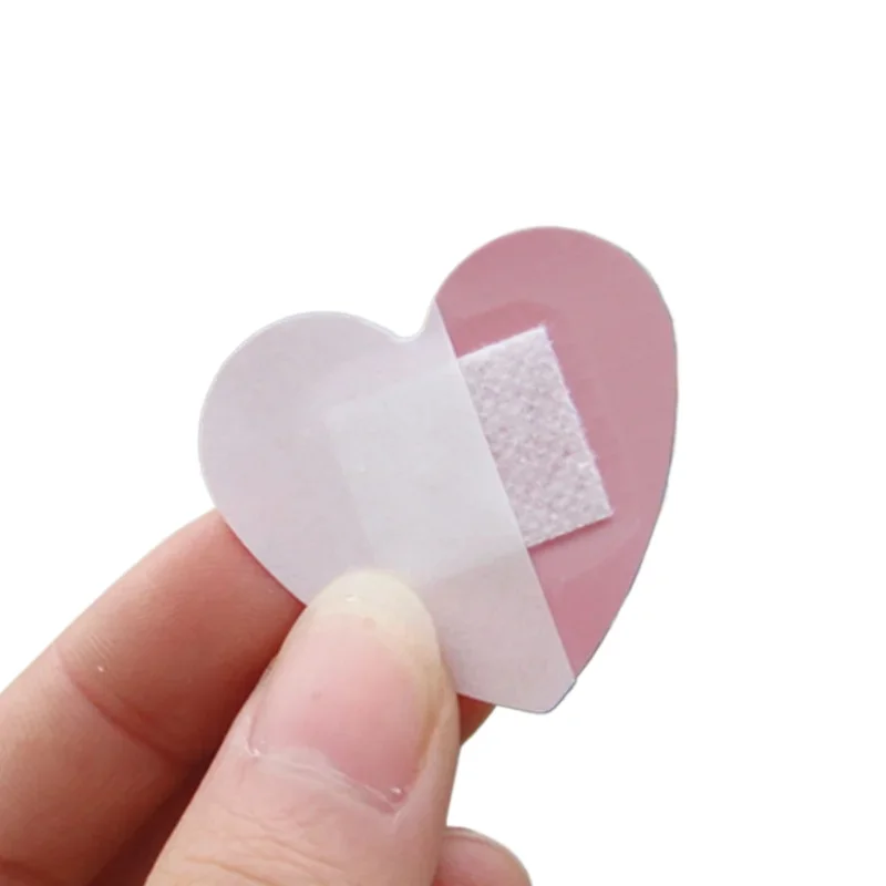 20pcs/set Heart Band Aid Patch Concert Fans Face Stickers Wound Dressing Plaster First Aid Strips Adhesive Bandages Woundplast