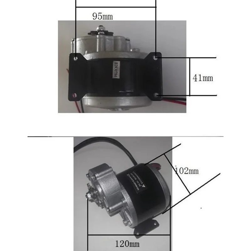 ギアブラシ付き DC モーター 24V 250W コントローラースロットル交換用電動自転車