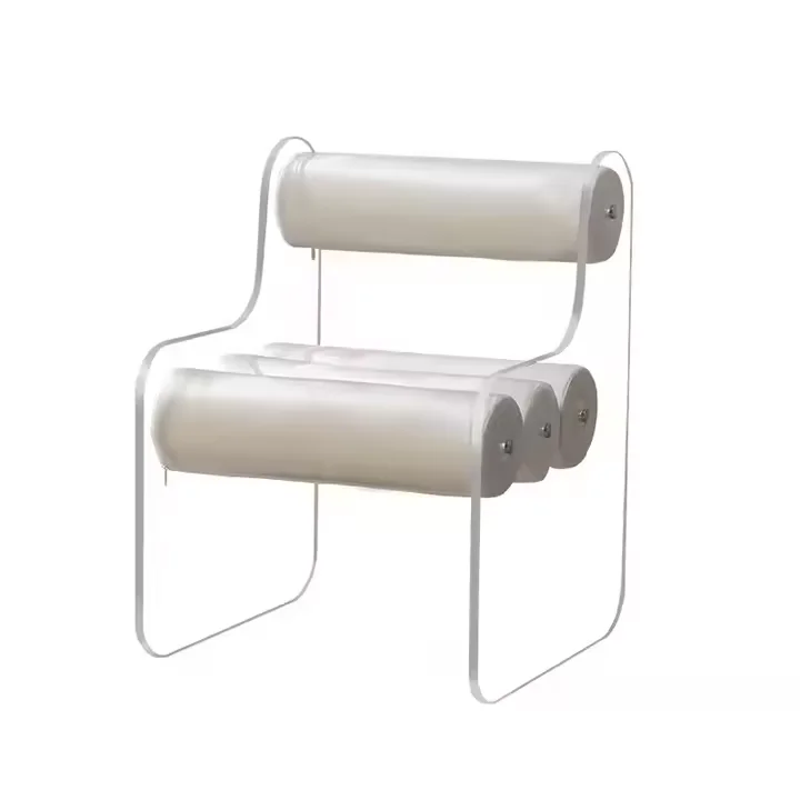 

Clear Vanity Wedding Chair Ins Style Popular Makeup Stool Transparent Modern Acrylic Chair Dinning Chairs